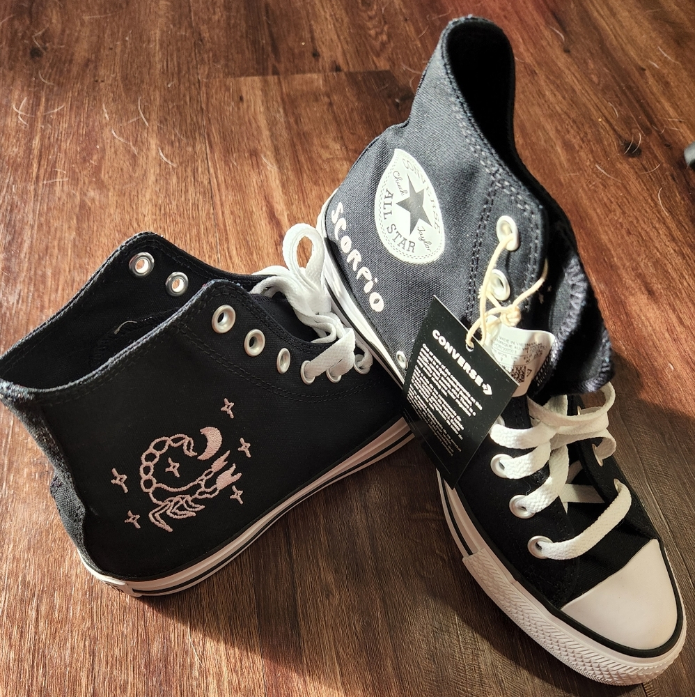 BRAND NEW Custom Converse "Scorpio" Zodiac Collection Chuck Taylor